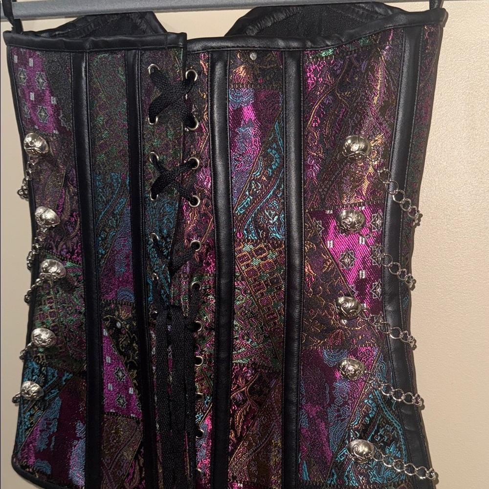 Elegant Multicolor Corset Top - Picture 7 of 8